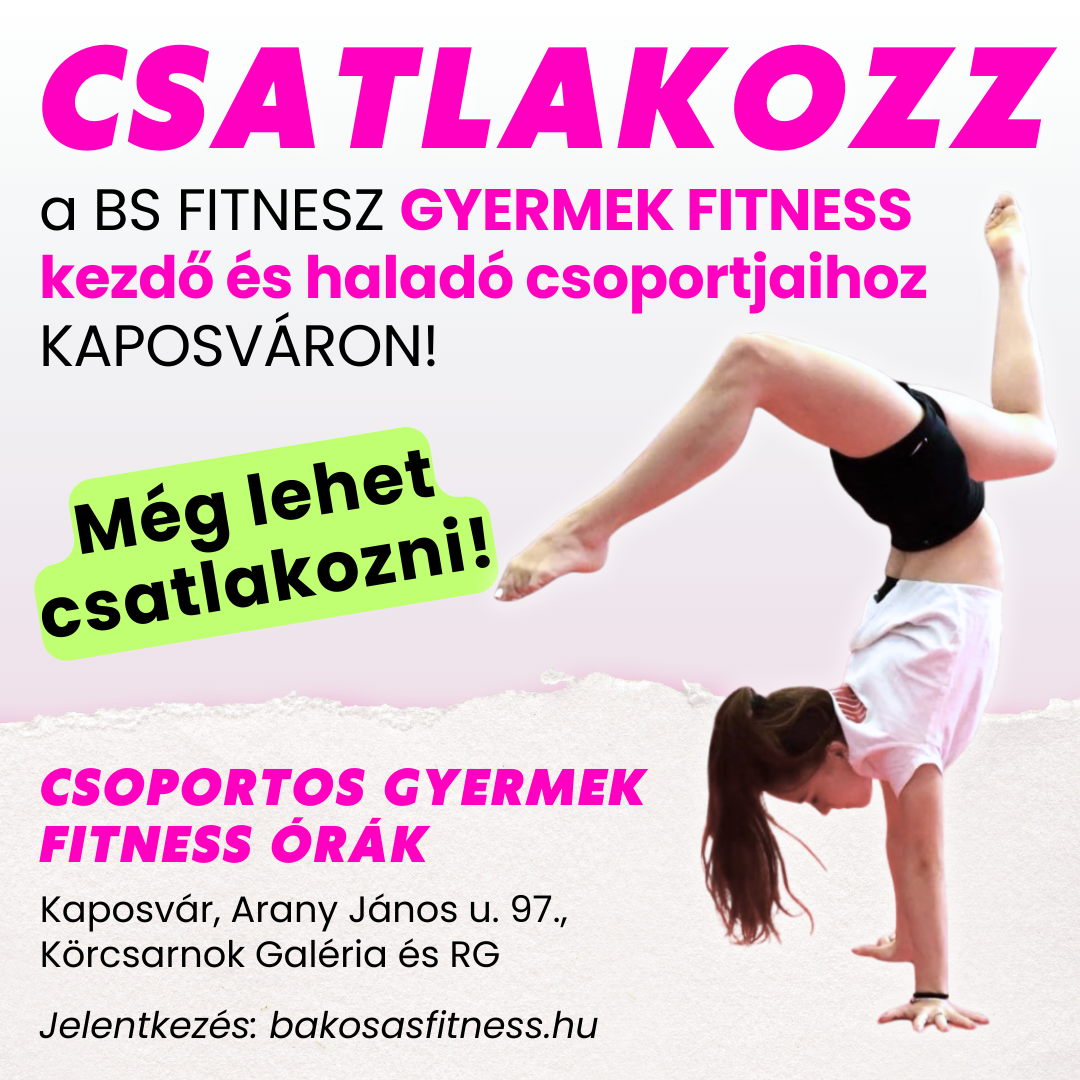 Csatlakozz gyerek fitness csoportjainkhoz